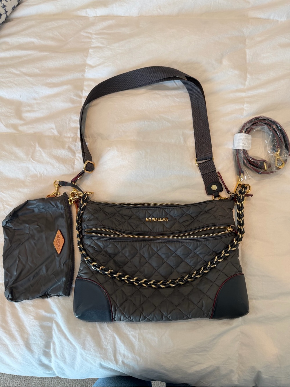 MZ Wallace Crosby Quilted Magnet Crossbody Bag